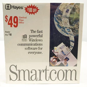 Hayes Smartcom Software Versión 1 para Windows - Discos de 3,5" - NUEVO - SELLADO - Imagen 1 de 1