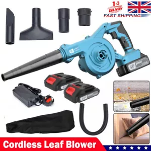 48V Cordless Leaf Blower 2-in-1 Leaf Blower & Vacuum with 1/2 Battery & Charger - Picture 1 of 10