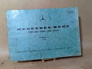 Mercedes-Benz Type 200 200D 220. 220 D Parts Catalog C 1970 - Picture 1 of 12