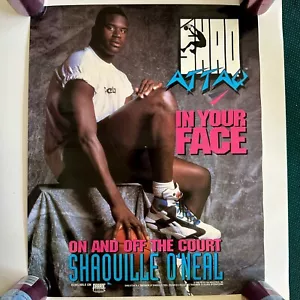 1992 Shaq Attaq Movie Promo Poster/16"x20"/Vintage/Hard to Find/Pristine Shape - Picture 1 of 7