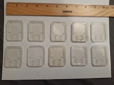 10Pcs Micro SD SDHC Memory Card Case Holder Box Storage Hard Plastic Transparent - Image 1 of 3