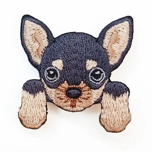 Brooch Bag Pin Embroidery Cartoon Lifelike Pug Chihuahua Labrador Boston Dog - Picture 1 of 23