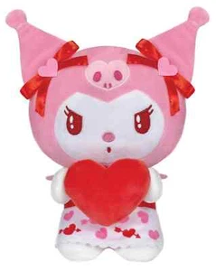 Juguete de peluche Kuromi Holding Heart San Valentín 9,5 pulgadas nuevo con etiqueta Sanrio - Imagen 1 de 1