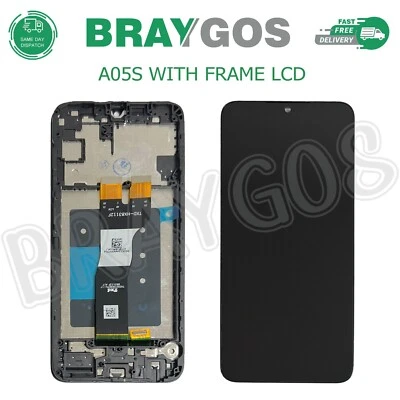 BRAYGOS Für Samsung Galaxy A05S SM-A057 Touchscreen Digitizer LCD Display + Rahmen