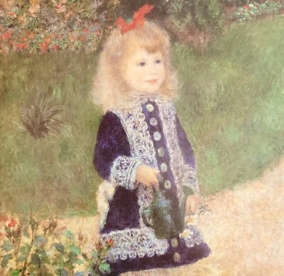 Impresión artística impresionismo HM2C de Auguste Renoir década de 1960 A Girl With A Watering Can Foto 1 de 2