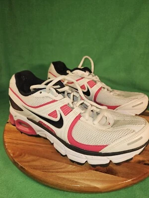 NIKE Zoom Air Mujer Talla 8.5 Blanco Rosa Atlético Estilo de Vida Tenis 407275-100 Foto 1 de 4
