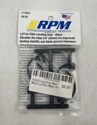 RPM #72022 LaTrax Alias Landing Gear - Black - Image 1 of 2