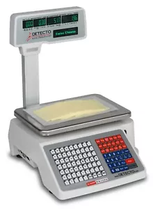 Detecto, DL1060P, Deli Scale with Integral Printer & Tower, 60lb x 0.02lb, NTEP - Picture 1 of 8
