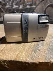 Minolta Vectis 200 IX-Date Silver Point & Shoot APS Film Camera - Picture 1 of 4