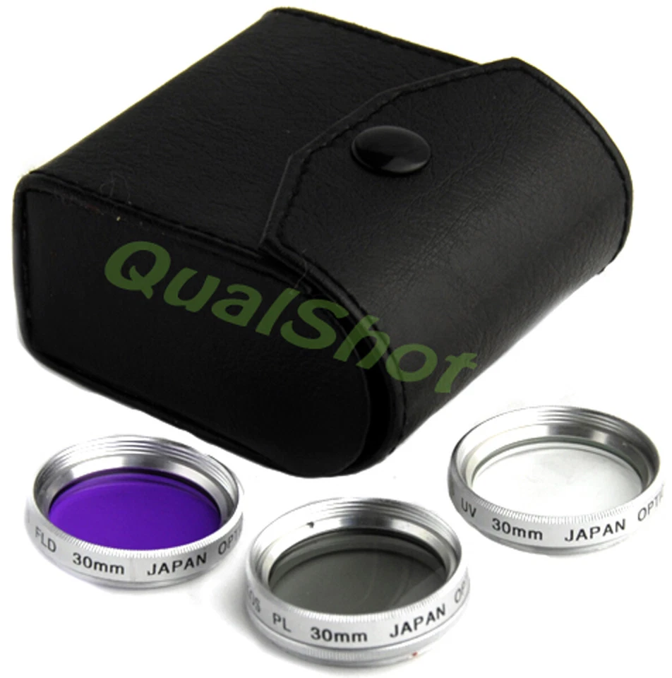 UV, FLD, CPL LENS FILTER Kit FOR Camera with 30mm filter thread - Image 1 of 1