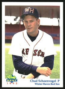 1992 Winter Haven Red Sox Classic/Best #16 Chad Schoenvogel