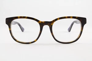 Raro Auténtico Gucci GG0005O 007 53 mm Rojo Habana Gafas Azules Italia - Imagen 1 de 5