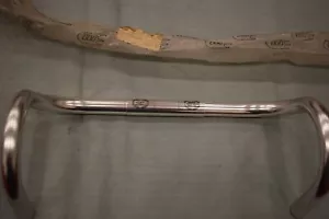 3ttt RECORD COMPETIZIONE road handlebar 420mm 26mm bar aluminium Vintage 80s NOS - Picture 1 of 9