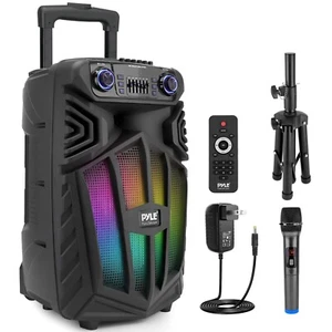 Pyle 15’’ Bluetooth Portable PA Speaker - Built-in Rechargeable Battery - Picture 1 of 7