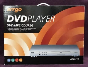 ARRGO DVD PLAYER Complete With REMOTE and CORDS Model ADD-210 - Picture 1 of 12