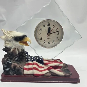 Make America Great Again Patriotic Commemorative American Flag and Eagle Clock. - Picture 1 of 12