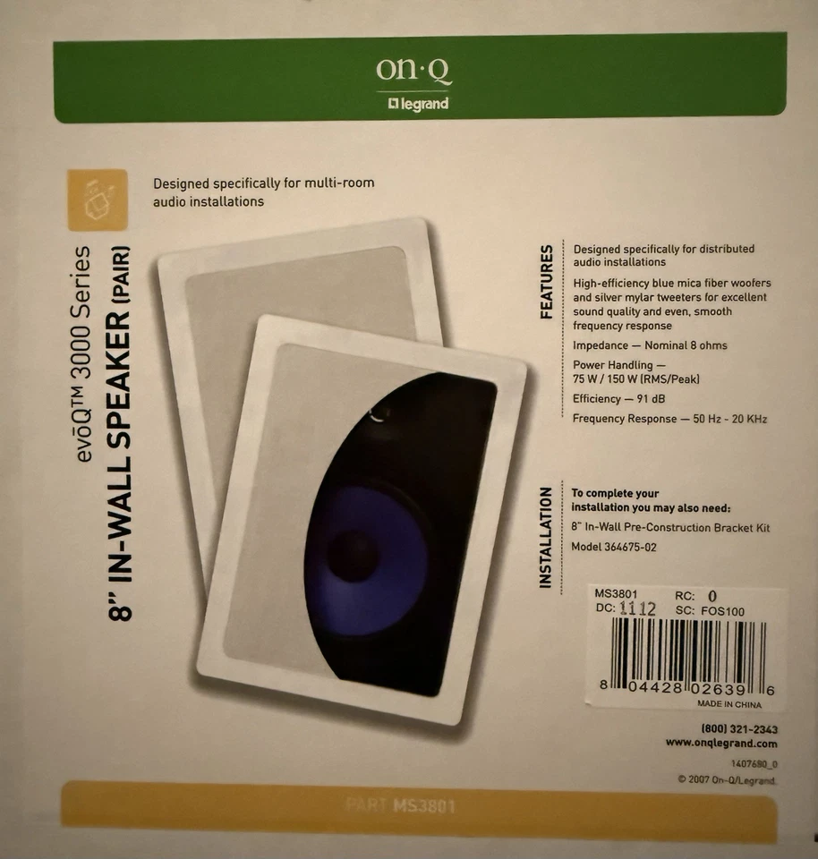 On-Q Legrand MS3801 Foto 1 de 4