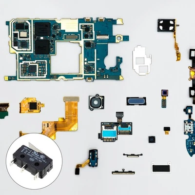  10pcs 10A micro interrupteur de fin de course micro moyen avec grand courant - Imagen 1 de 4