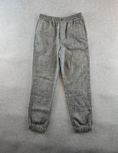 Polo Ralph Lauren Joggers Youth Boys 12 Gray Herringbone Wool Blend Stretch - Picture 1 of 10