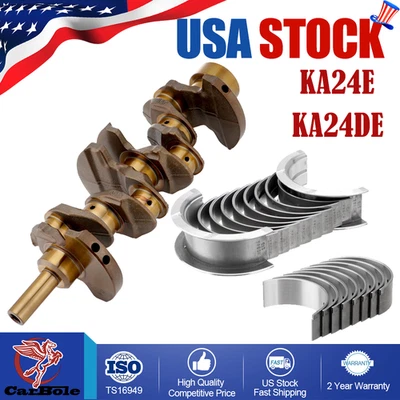 Kit de cigüeñal de motor y cojinete principal y de varilla para Nissan Xterra Frontier 240SX 2,4 L Foto 1 de 4