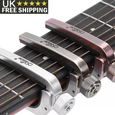Universal Alloy Guitar Capo Tuning Clip Quick Change Electric Guitar Clamp UK - Image 1 of 4