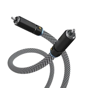 Cable RCA coaxial digital Audiophile 75 ohmios 6N OCC cobre audio blindado múltiple - Imagen 1 de 5