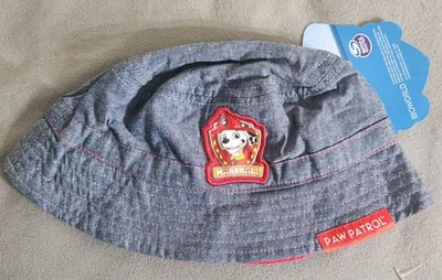 Sombrero de playa Nickelodeon Paw Patrol azul con parche Paw Patrol talla 2-4T Foto 1 de 3