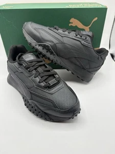 Nueva Zapatilla Puma Junior Blacktop Rider Cuero Jr Negra Talla 4 - Imagen 1 de 8