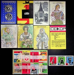 Gran Lote de Estampillas Publicitarias de Checoslovaquia Años 60 Cekop Chatarra de Hierro - Imagen 1 de 1