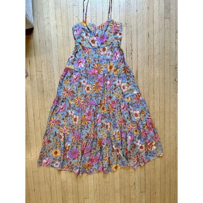 Maxi Vestido Floral Blush BJ Mod Años 60 Para Mujer Talla Pequeña Nuevo con Etiquetas  Foto 1 de 4