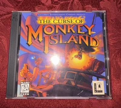 THE CURSE OF MONKEY ISLAND (PC, 1997) WINDOWS 95 COMPUTER GAME Pirates LUCASARTS - Image 1 of 4