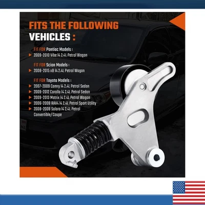 Tensor de cinturón Serpentine con polea para Scion xB 2008-2015 38216 nuevo 1662028041 Foto 1 de 3