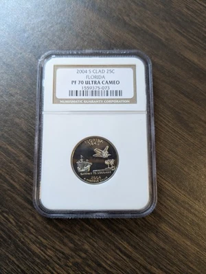 2004 S Clad Florida Quarter - NGC PF 70 ULTRA CAMEO - Image 1 of 2
