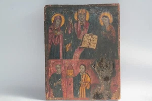 Ancienne icône Orthodoxe Déisis (56267) - Picture 1 of 8
