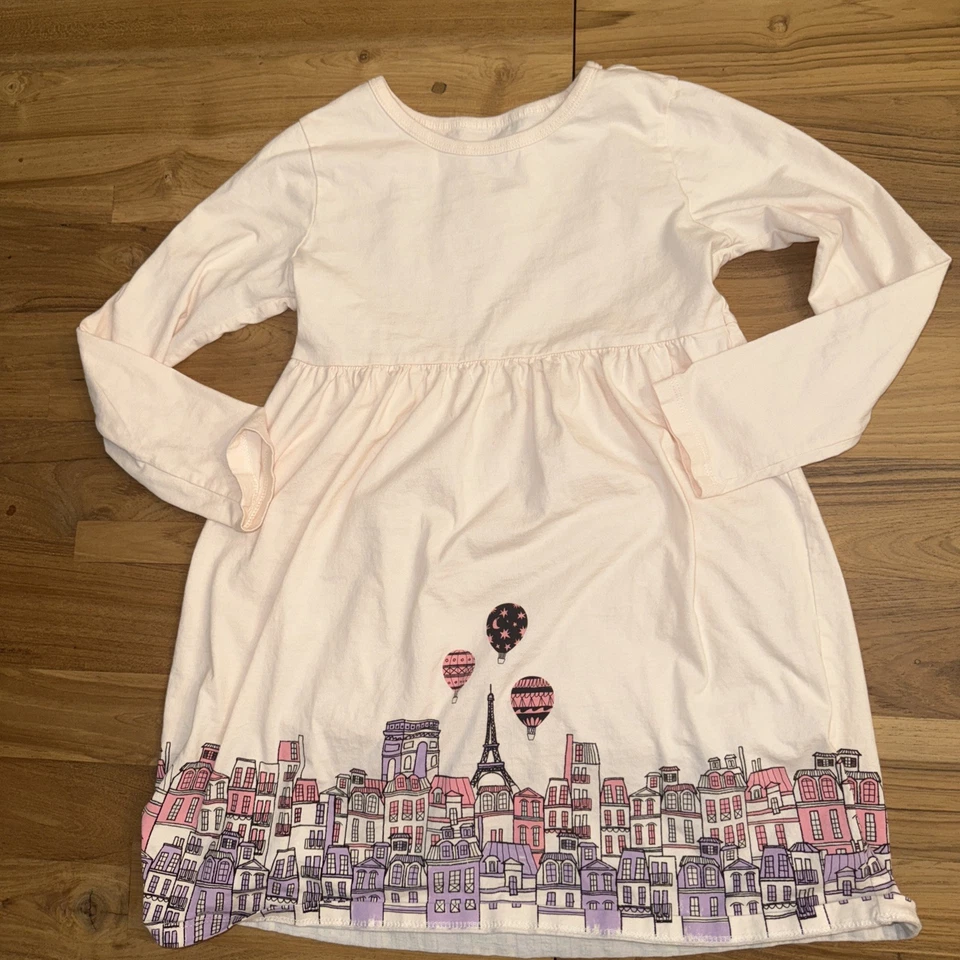 Vestido para niñas colección té algodón melocotón talla 7 con tema/diseño París, Francia Foto 1 de 4