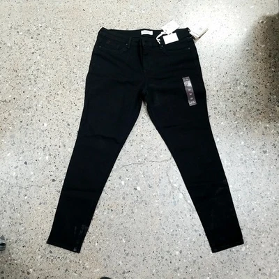 Pantalones de mezclilla negros súper ajustados Jessica Simpson Kiss Me para mujer talla 33 nuevos con etiquetas Foto 1 de 4