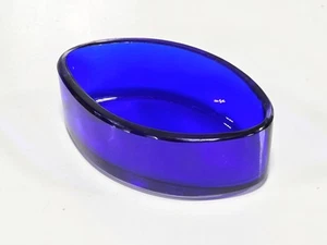 REVESTIMIENTO DE VIDRIO OVALADO AZUL COBALTO PARA PLATA SS METAL BODEGA ABIERTA REPUESTO - Imagen 1 de 4