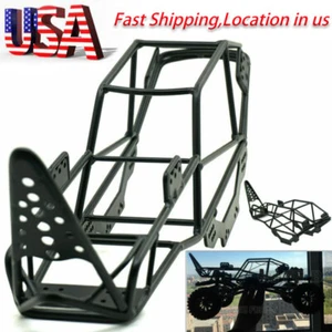 Metal Chassis Frame Body Roll Cage Black For Axial SCX10 1/10 RC Rock Crawler - Picture 1 of 9