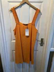 YOURS Curve Plus Size Shirred Strap Cami Vest Top Size 20 - Picture 1 of 2