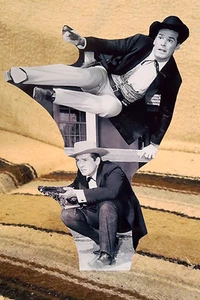 Maverick "Bret & Bart" TV Western Figur Tischaufsteller 10 1/2" hoch - Bild 1 von 2
