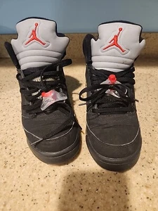 Nike Air Jordan V 5 Retro GS Black Metallic Silver 134092-004 Sz 6 Youth - Picture 1 of 7