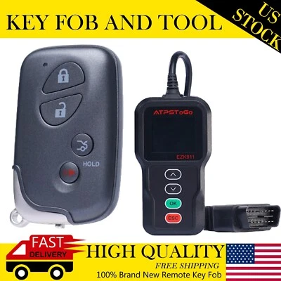 Kit de herramientas de llavero remoto para Lexus ES350 GS350 GS460 IS250 2009 2010 2011 2012 Foto 1 de 4