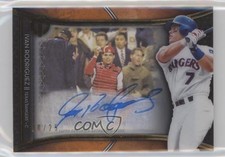 2020 Topps Tribute Franchise Best Orange /25 Ivan Rodriguez #FBA-IR Auto HOF