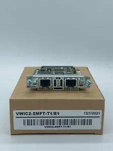 Cisco VWIC2-2MFT-T1/E1 2-Port RJ-48 Multiflex Trunk T1/E1-1 YEAR WARANTY - Picture 1 of 6