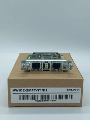 Cisco VWIC2-2MFT-T1/​E1 2-Port RJ-48 Multiflex Trunk T1/E1-1 YEAR WARANTY - Image 1 of 4