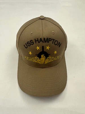 Gorra de béisbol Vanguard USS Hampton SSN 767 logotipo beige talla única Foto 1 de 4