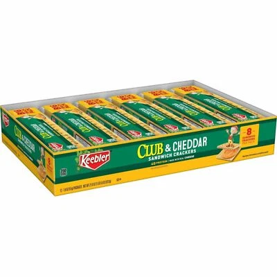 Keebler Products - Keebler - Sandwich Cracker, Club & Cheddar, 8-Cracker Snack - Image 1 of 4