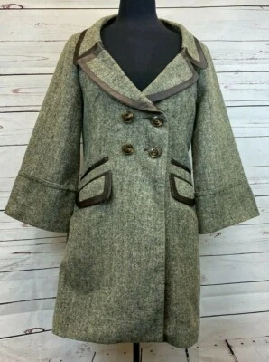 BCBGeneration Pea Coat Style Button Up Jacket Coat Size M NEW NWT Double Breast - Image 1 of 4