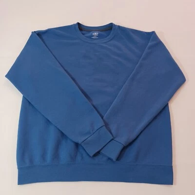 Suéter Pullover Sudadera Athletic Works Para Mujer Azul Mezcla Algodón Talla M (38-40) Foto 1 de 4