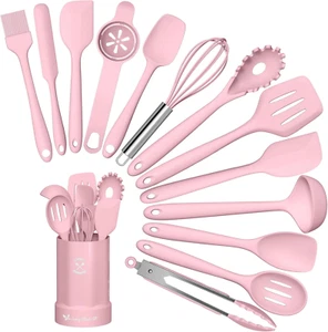 Küchenhelfer Set, 14-Teiliges Silikon Kochutensilien Kochbesteck Set, Hitzebestä - Bild 1 von 12